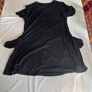 Black Tee Shirt Dress XL